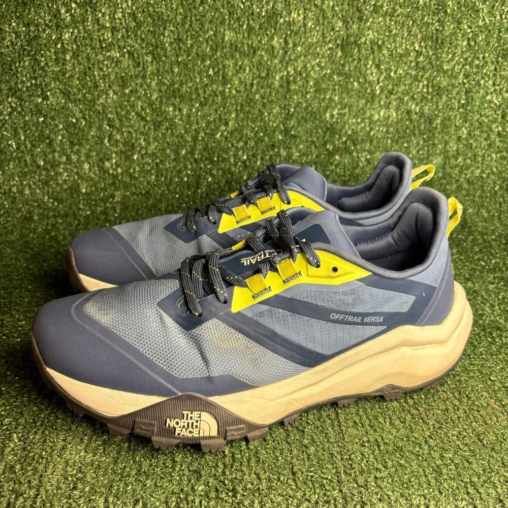 The North Face Offtrail Versa Trail Running Hiking Sneaker Blue Yellow Mens 10